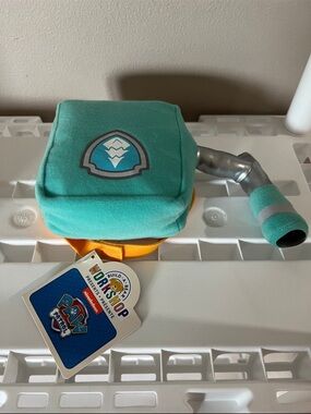 Build-A-Bear Paw Patrol Rocky Recycle Tool Plush Accessory Teal Yellow Silver